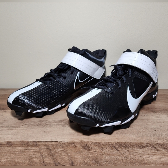 Nike Force Trout 7 Keystone Black White Baseball Cleats CT0831-005 Men's Size 13 - Picture 2 of 11